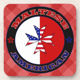 マルチーズアメリカンクロスエンサインコースターセット コースター