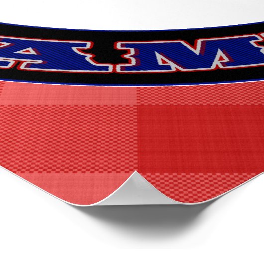 マルチーズアメリカンクロスエンサインプリント ポスター (角)