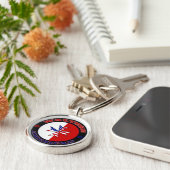 マルチーズアメリカンクロスエンサイン キーホルダー (側面)