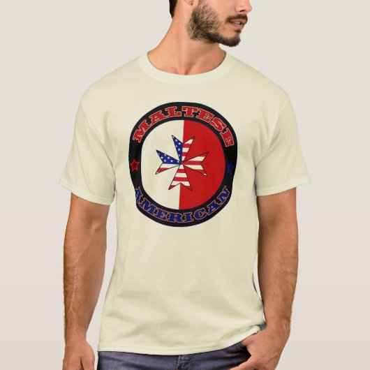 マルチーズアメリカンクロスサインティー Tシャツ (正面)
