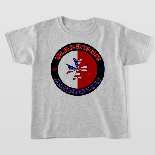 マルチーズアメリカンクロスサインティー Tシャツ (レイダウン)