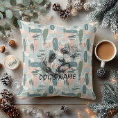 マルチーズカスタムポートレート枕抽象芸術模様 クッション