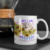 マルチーズカスタム恋人ひまわりトレーナーフローラ コーヒーマグカップ