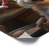 マルチーズクリスマスクッキーフェスティバルホリデイ ポスター (角)