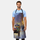 マルチーズクリスマスフェスティバルシーズン エプロン (着用した状態)