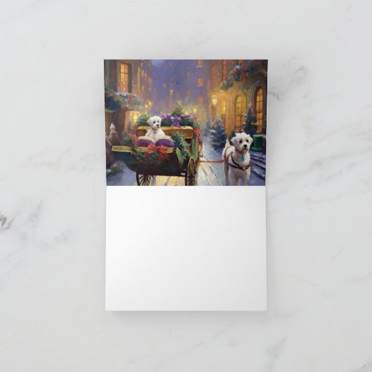 マルチーズクリスマスフェスティバルシーズン カード (内部)