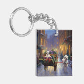 マルチーズクリスマスフェスティバルシーズン キーホルダー (正面左)