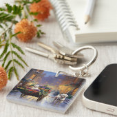 マルチーズクリスマスフェスティバルシーズン キーホルダー (正面右)