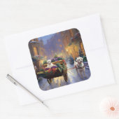 マルチーズクリスマスフェスティバルシーズン スクエアシール (封筒)