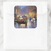 マルチーズクリスマスフェスティバルシーズン スクエアシール (バッグ)