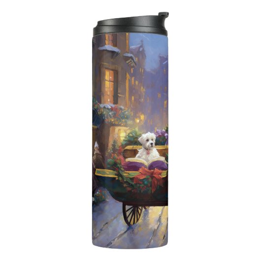 マルチーズクリスマスフェスティバルシーズン タンブラー (回転左)