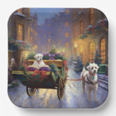 マルチーズクリスマスフェスティバルシーズン ペーパープレート (正面)