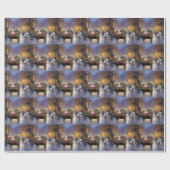 マルチーズクリスマスフェスティバルシーズン ラッピングペーパー (フラット)