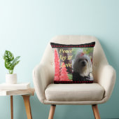 マルチーズクリスマスレッド クッション (椅子)