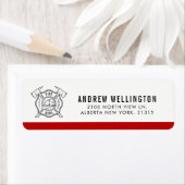 マルチーズクロスシンボル |差出人住所 ラベル (インサイチュ)