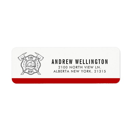 マルチーズクロスシンボル |差出人住所 ラベル (正面)