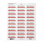 マルチーズクロスシンボル |差出人住所 ラベル (フルシート)