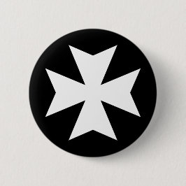 マルチーズクロスホワイトピン#1 缶バッジ