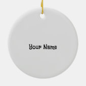 マルチーズクロス消防士ファイアートラックオーナメント セラミックオーナメント (裏面)