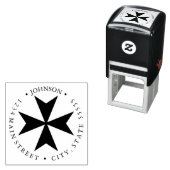 マルチーズクロス返品ラベル セルフインキングスタンプ (インサイチュ)