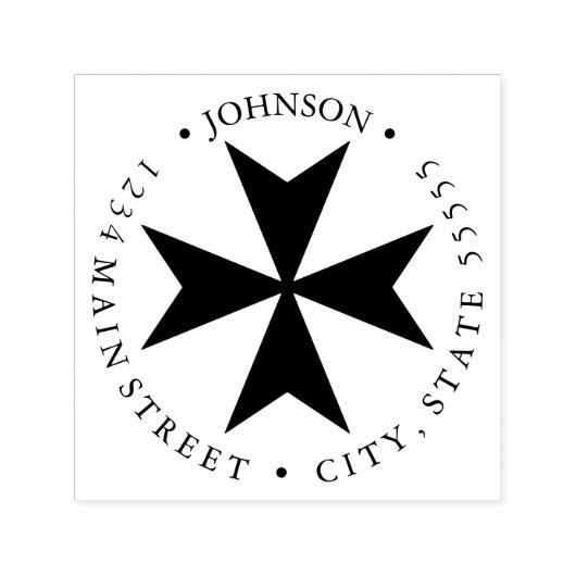 マルチーズクロス返品ラベル セルフインキングスタンプ (デザイン)