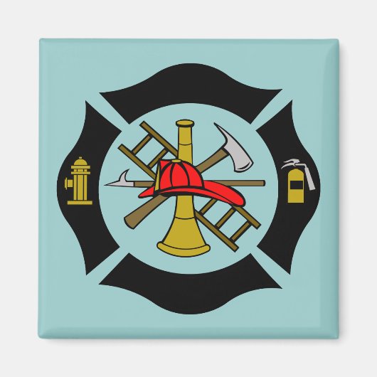 マルチーズクロス – ブラック – マグネット (正面)