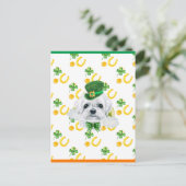 マルチーズシャムロックサンパトリックスデイ シーズンポストカード (スタンド正面)