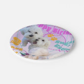 マルチーズツインプレート ペーパープレート (アングル)