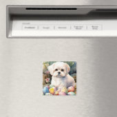 マルチーズドッグとイースターエッグホリデイ マグネット (インサイチュ (食洗機))