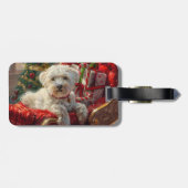 マルチーズドッグクリスマスフェスティバル ラゲッジタグ (裏面横)