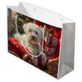 マルチーズドッグクリスマスフェスティバル ラージペーパーバッグ (裏面アングル)