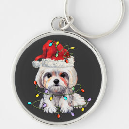 マルチーズドッグクリスマス、クリスマスマルチーズドッグ キーホルダー