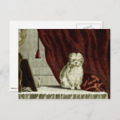 マルチーズドッグスケッチポストカード ポストカード (正面/裏面)