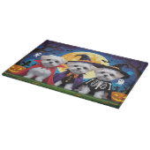 マルチーズドッグズパンプキンハロウィンおもしろい カッティングボード (角)