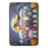 マルチーズドッグズパンプキンハロウィンおもしろい バスマット (正面縦)