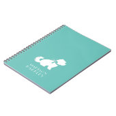 マルチーズドッグパピーショートヘアテディベア ノートブック (左側)