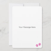 マルチーズドッグパーソナライズされたハッピーバースデー カード (裏面)