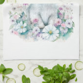 マルチーズドッグママフローラ キッチンタオル (折り畳み)