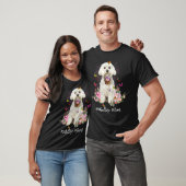 マルチーズドッグママ花パピーママ幸せな母ダ Tシャツ (ユニセックス)