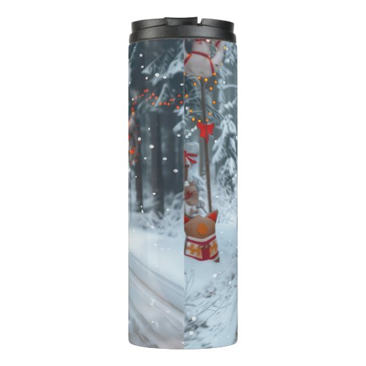 マルチーズドッグライディングオートバイクリスマス タンブラー (裏面)