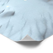 マルチーズドッグライディングオートバイクリスマス ポスター (角)