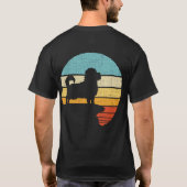 マルチーズドッグレトロヴィンテージ60s 70s犬のオーナー愛好家 tシャツ (裏面)