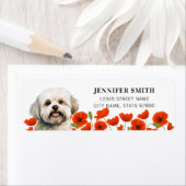 マルチーズドッグ差出人住所ラベル ラベル (インサイチュ)