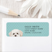 マルチーズドッグ差出人住所ラベル ラベル (インサイチュ)