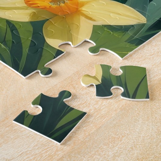 マルチーズドッグ春の花絵を描ズ ジグソーパズル (側面)