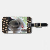 マルチーズドッグ荷物タグ ラゲッジタグ (正面横)