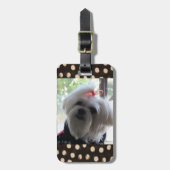 マルチーズドッグ荷物タグ ラゲッジタグ (正面縦)