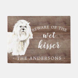 マルチーズドッパーソナライズされたドマット ドアマット