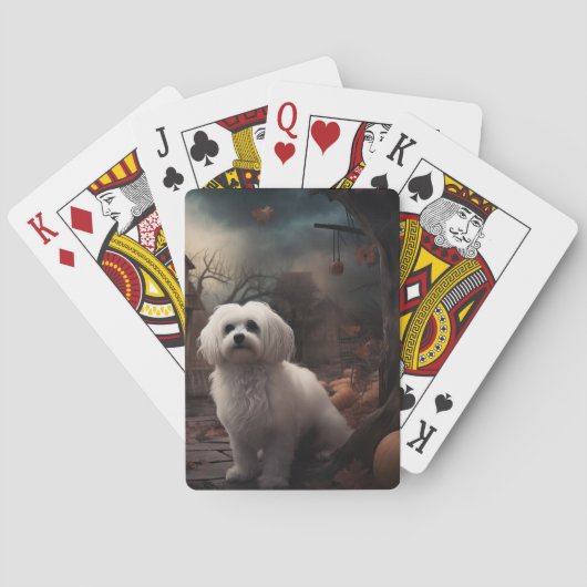 マルチーズハロウィンホラー トランプ (裏面)