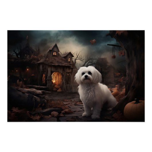 マルチーズハロウィンホラー ポスター (正面)